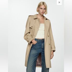 NWT Mango Classic Trench Coat with Belt